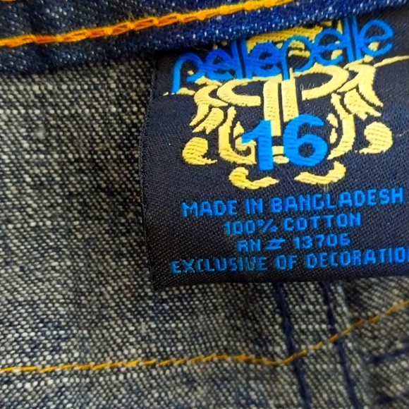 Pelle Pelle Mens Colorful Denim Jeans Size 16 Straight Leg - Picture 5 of 8